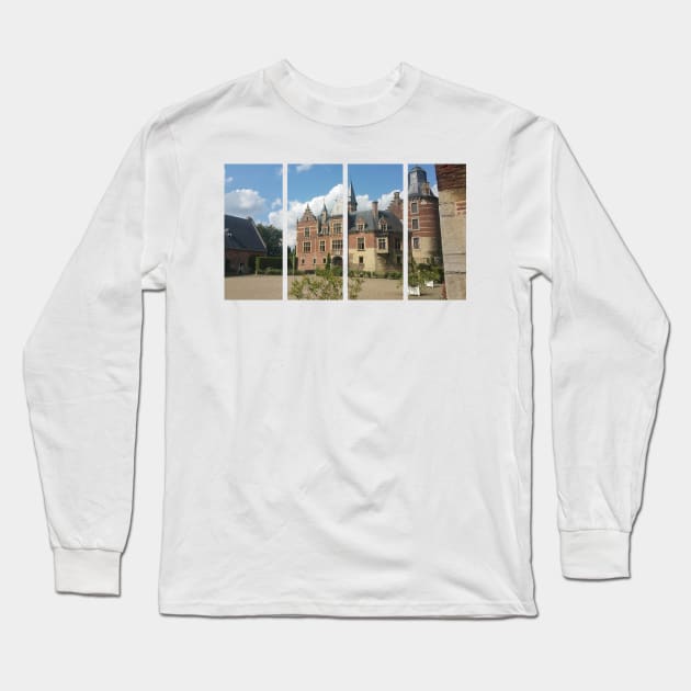 Mheer Castle, locally known as Kasteel van Mheer, lies in the village of the same name, in the province of Limburg in the Netherlands (1314). The Netherlands. Long Sleeve T-Shirt by fabbroni-art